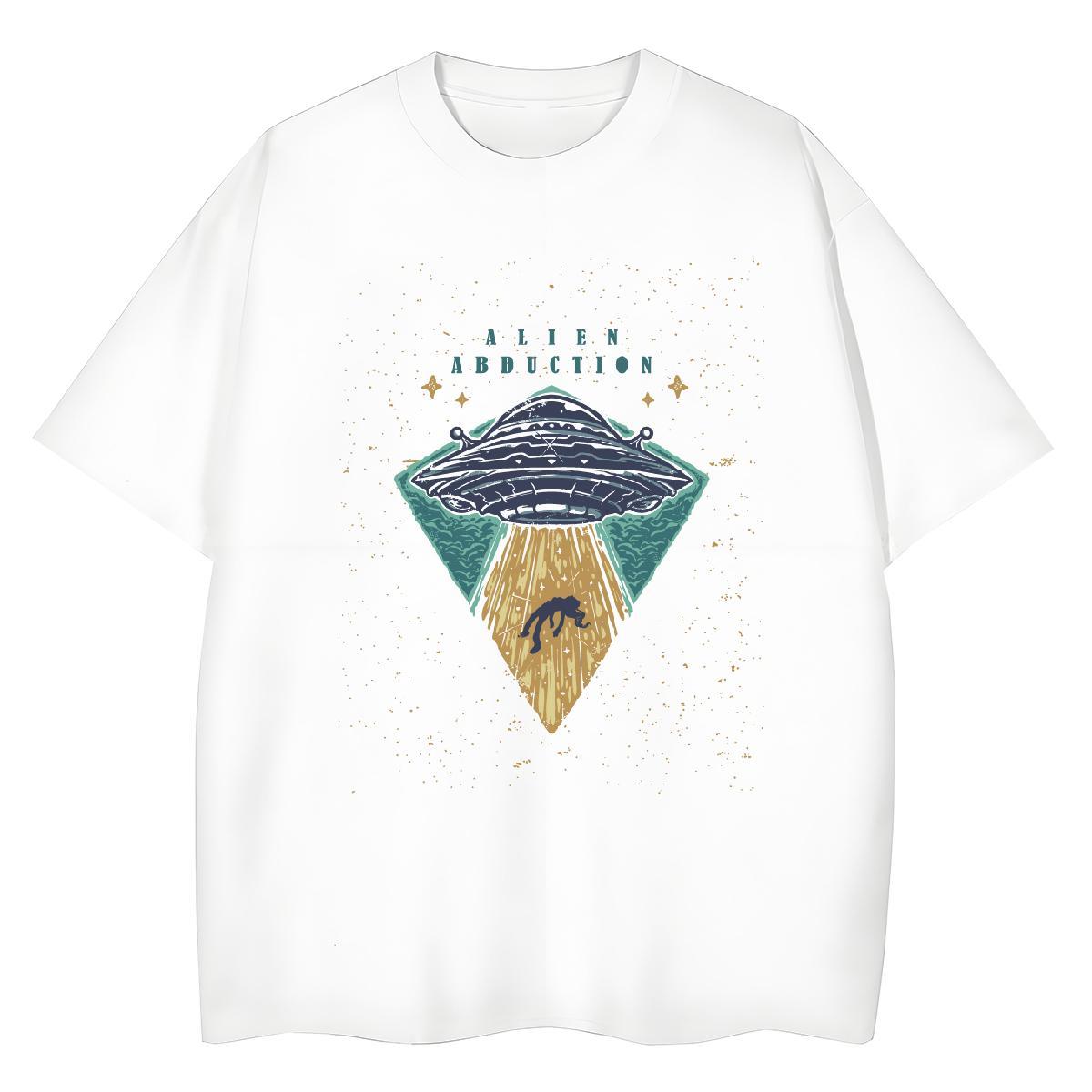 TOP Quality Women Tees Outdoor Breathable Crew Neck Clothes Soft 100% Cotton 230g ET Cartoon Printing L-4XL T Shirts Women