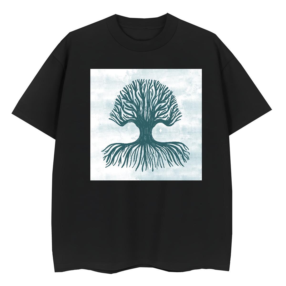 Custom Tshirt for Man Woman tree Hip Hop Street 230g 100% Cotton Tee Shirt O Neck Short Sleeves TOP Quality T shirt Customized Print