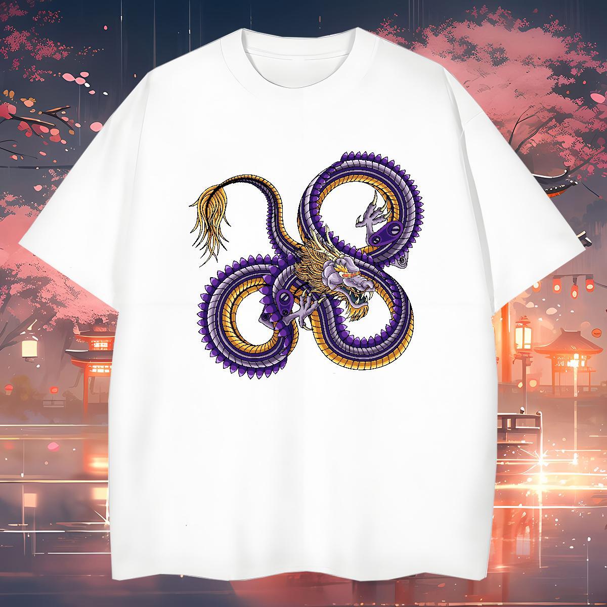 Wholesale ferocity Man T Shirts Spring Summer Mens Tshirts 100% Cotton 230g Casual New Breathable Short Sleeve Anime Tops