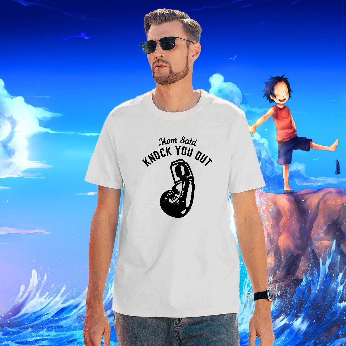 High Quality Mens Tshirts Home Outdoor 100% Cotton 230g Anime Pure Cotton boxing gloves T Shirts Men Factory Direct Tops Shirt