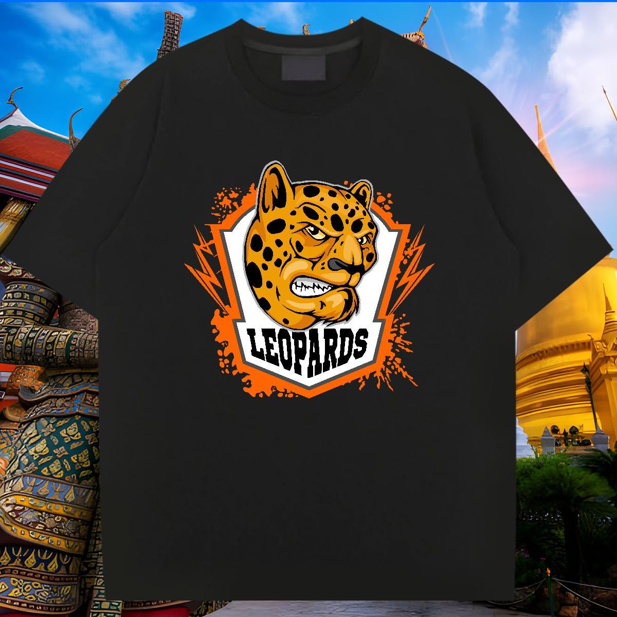 Unisex T shirt leopard Breathable Sports Casual Custom Print Plus Size 230g Pure Cotton Couples T Shirts Fashion Design Wear
