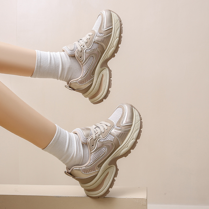 Ddmysports Instagram Korean Edition New Dad Women S Spring Student Sports Running Casual Thick Sole Versatile Shoes A OUTDOOR