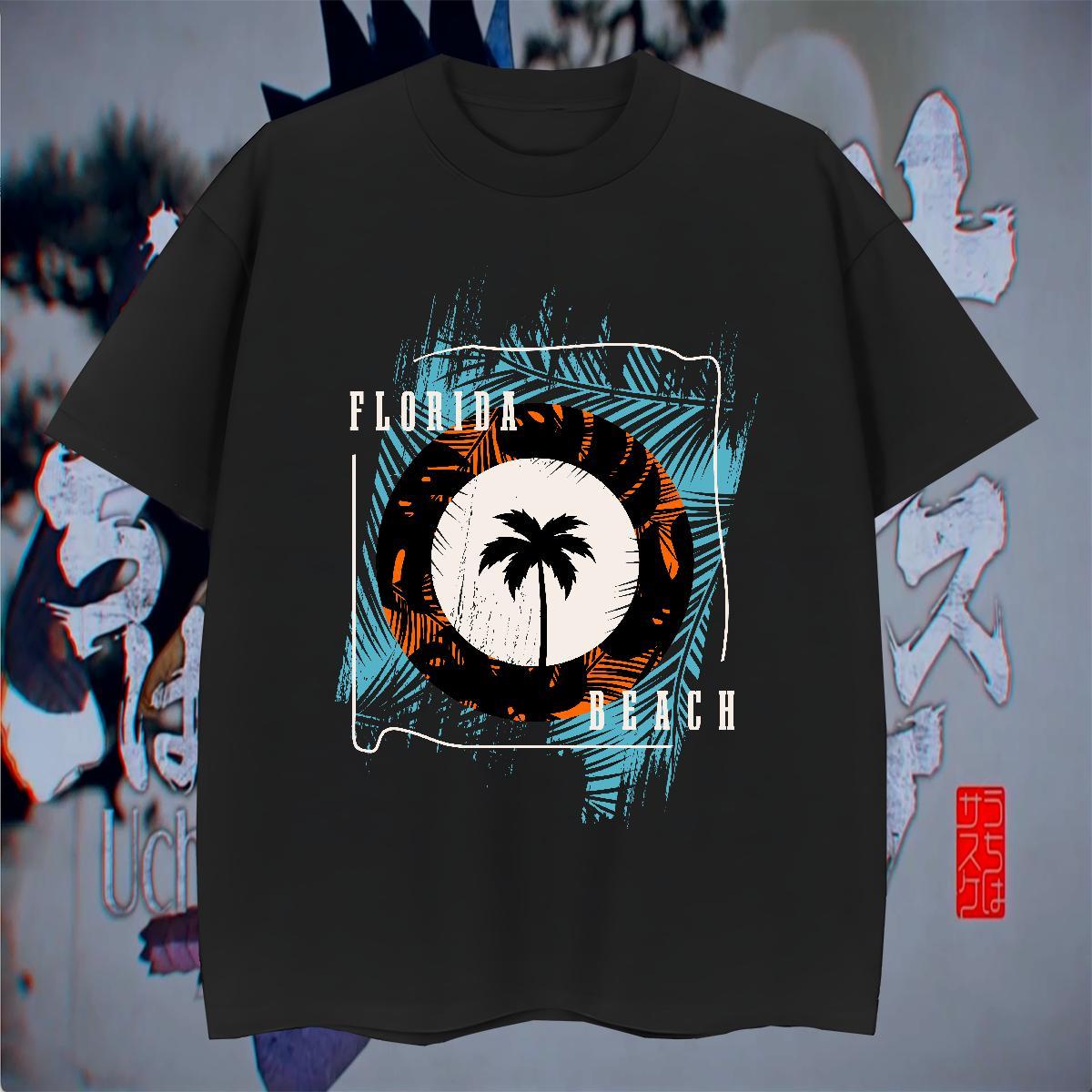 TOP Quality Couples T Shirts Street 230g Pure Cotton Custom Cartoon Breathable Short Sleeve tree T Shirts Men 2024 Summer Tops