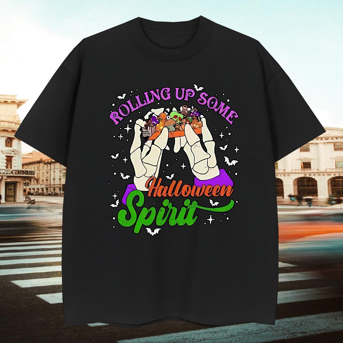 Cool Design Man T Shirts halloween O Neck Short Sleeves Casual Daily Wear Customized 230g Cotton Men Tshirts DIY Customized Tops Shirt