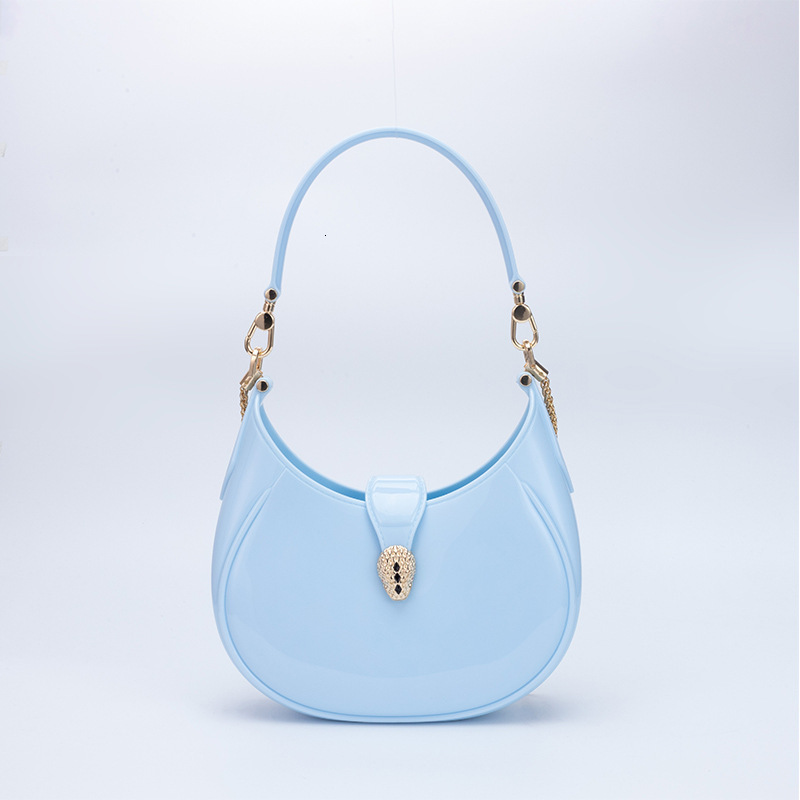PVC Barbie jelly fashionable versatile rubber sub bag, dirt resistant and easy to wash, summer women's diagonal cross bag