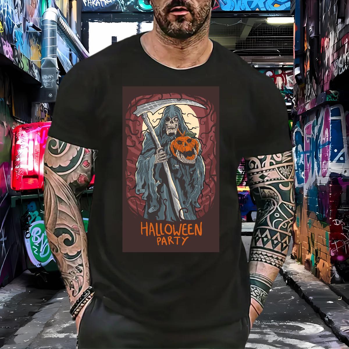 Comfortable Men T Shirts halloween Breathable Casual Daily Wear DIY Logo Oversized 230g Cotton Men Tshirts Classic Tee Shirt