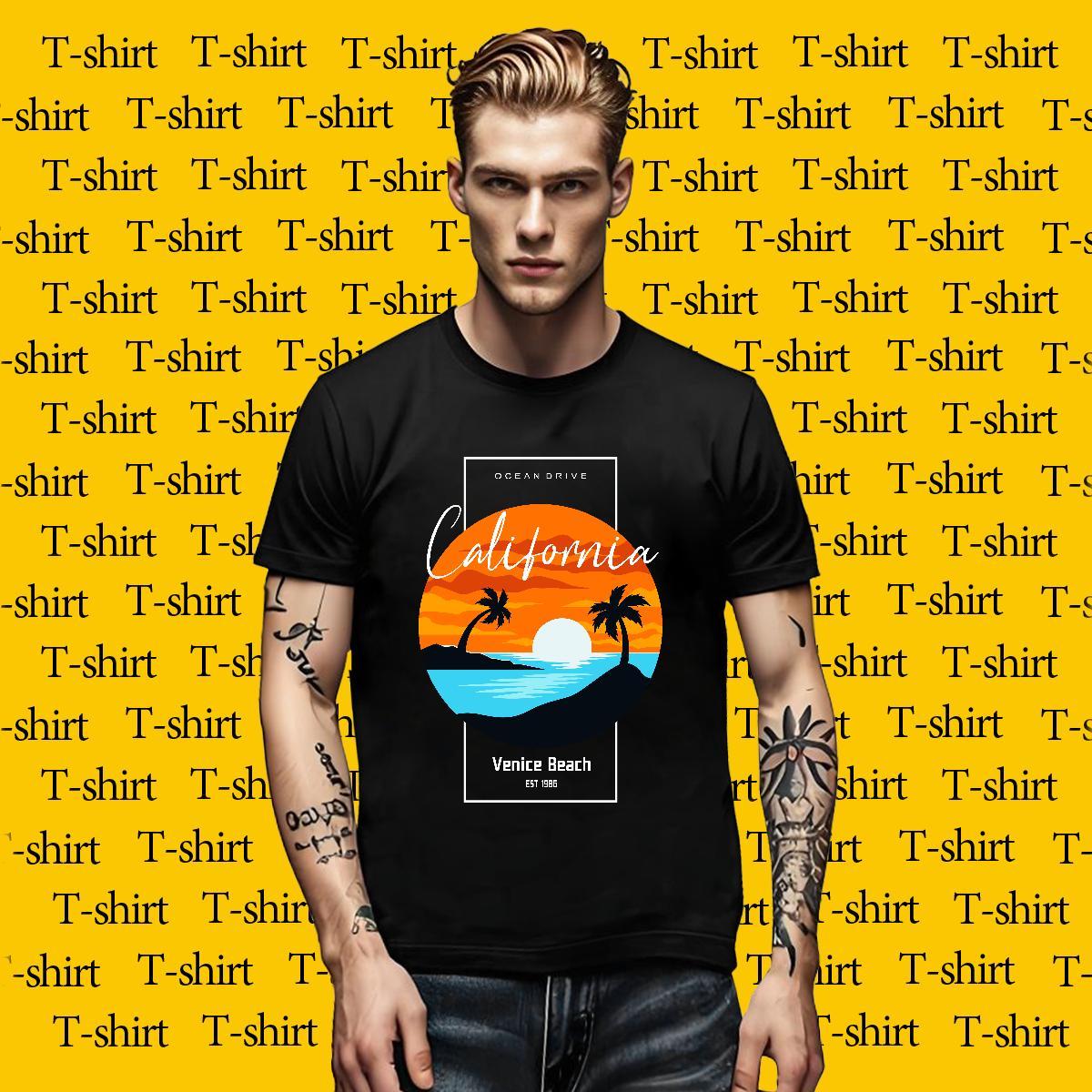 Designer Fashion Couples T Shirts sea Casual Daily Wear 230g Pure Cotton Top Tees Breathable Unisex T Shirts Men Anime