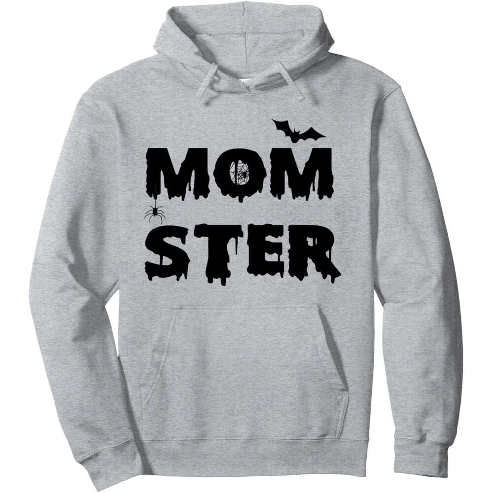 Hoodie for Mens Womens Momster Shirt Halloween Funny Letter Print Mom Tops Pullover Hoodie Hoodies sweatshirt pullover jacket Long sleeve 2025