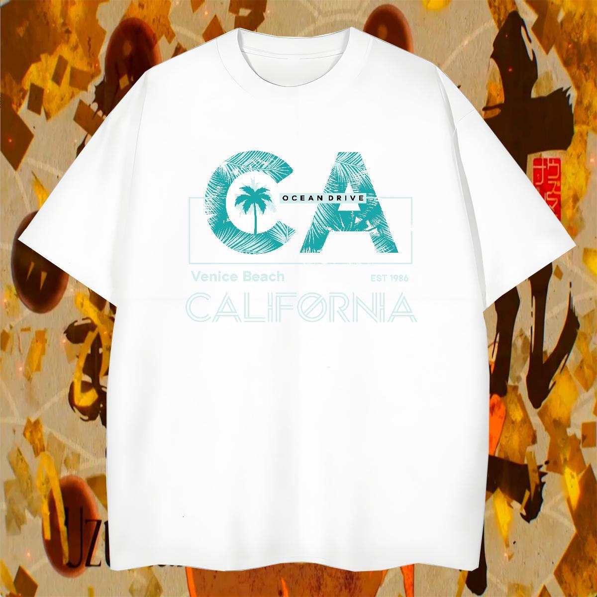 Cool Men Tees Casual Beach 100% Cotton 230g Customized Print Crew Neck letter Mens T Shirts Designer Fashion Wear