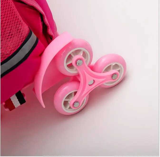 School trolley bags kids wheeled backpack for school bag with wheels Children travel trolley bags School Rolling backpack Bags Y240820