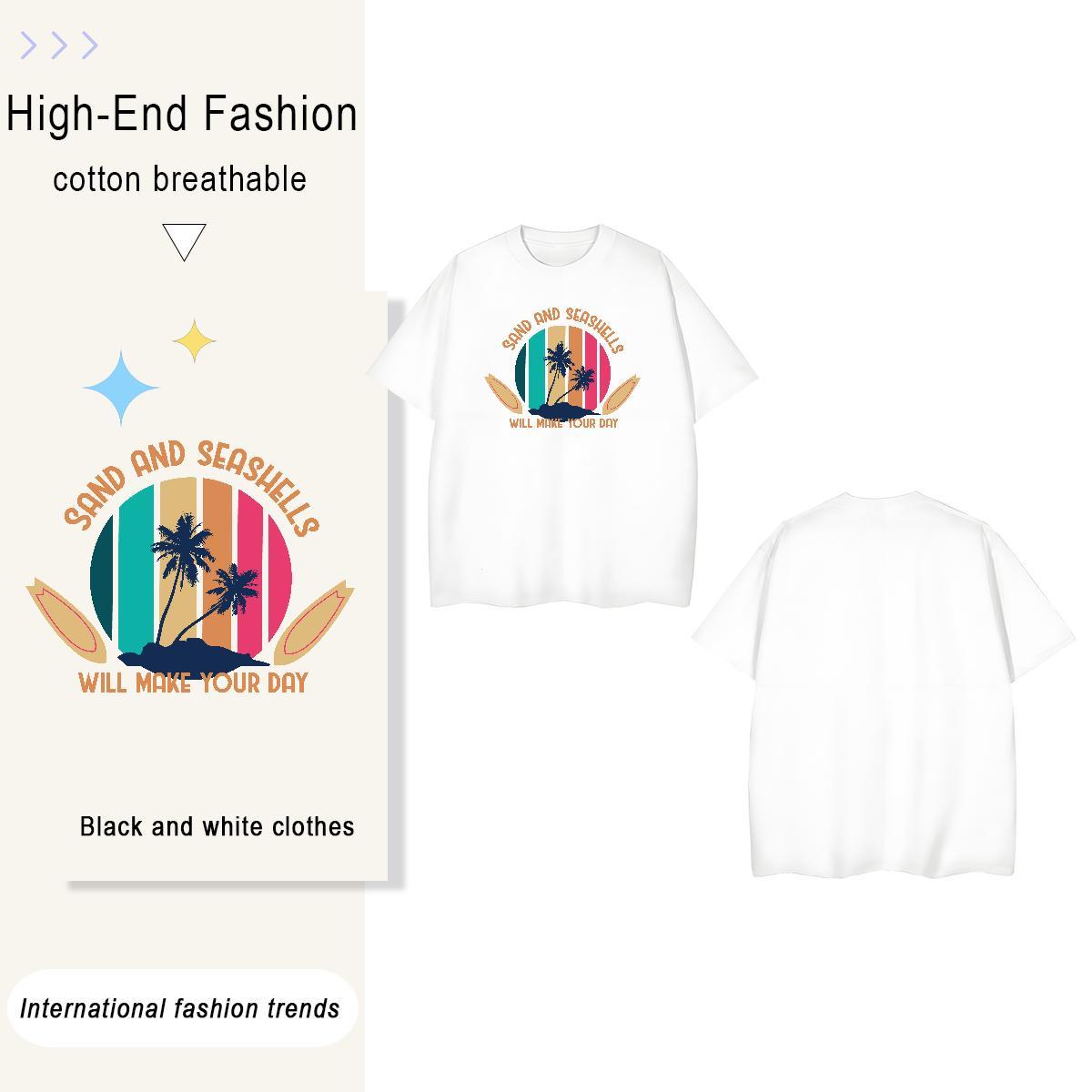 Loose Fit skateboarding 100% Cotton 230g Couples T Shirts Spring Summer Breathable Crew Neck Man T Shirts Designer Fashion Customized Polos