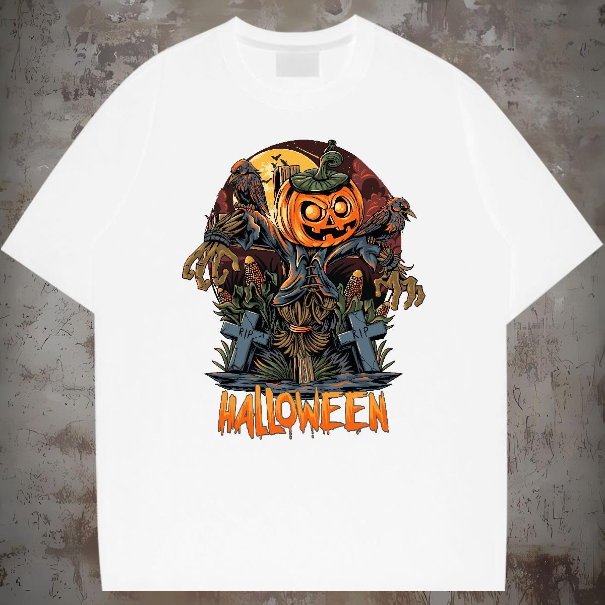 TOP Quality T shirt pumpkin Breathable Soft Sport Oversized 4XL 230g Pure Cotton Men Clothes T-Shirt 2024 Designer Polos