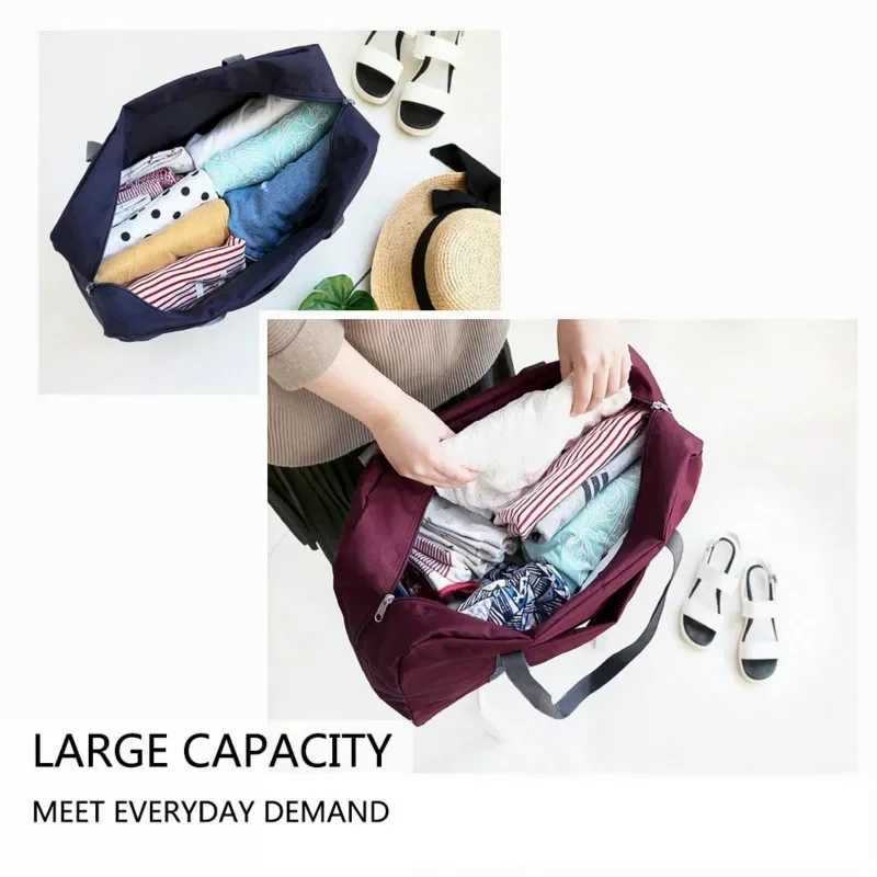 2023 New Nylon Foldable Travel Bags Unisex Large Capacity Bag Luggage Women WaterProof Handbags Men Travel Bags CL240820