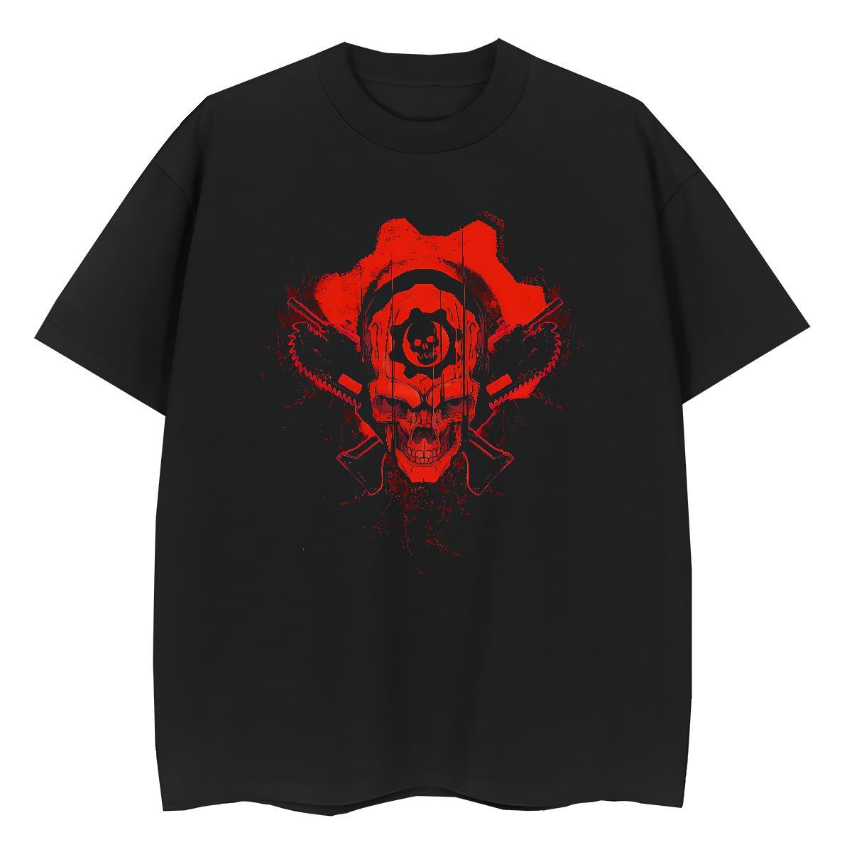 Designer scary Men Tees 230g Pure Cotton T shirt Anime Daily Outfit Breathable Comfortable Tshirts