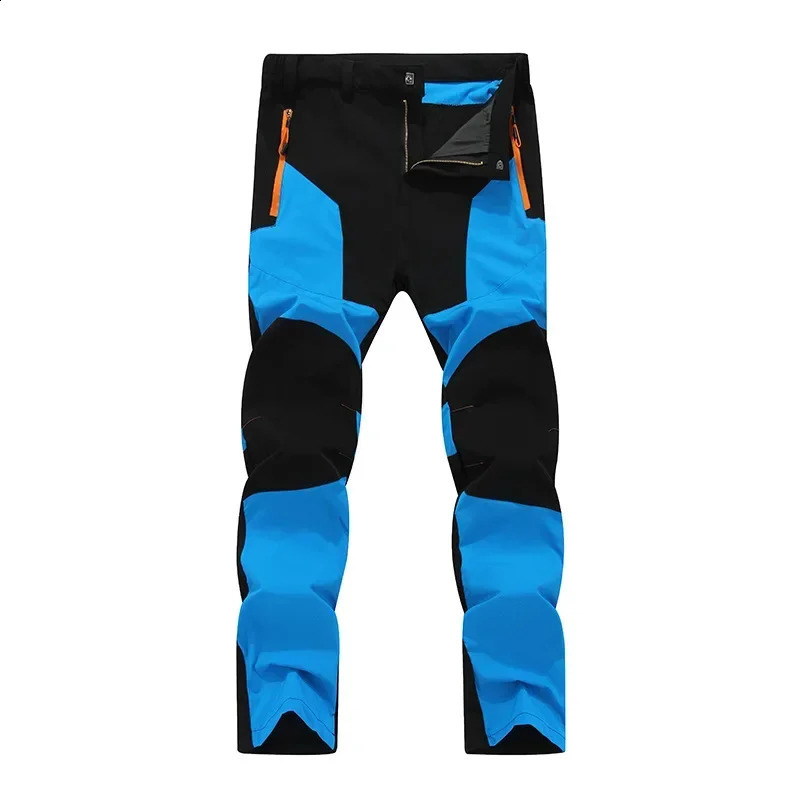 Patchwork Mens Hiking Pants Sports Waterproof Trousers Summer Windproof Climbing Wear-resistant Breathable Pants 240820