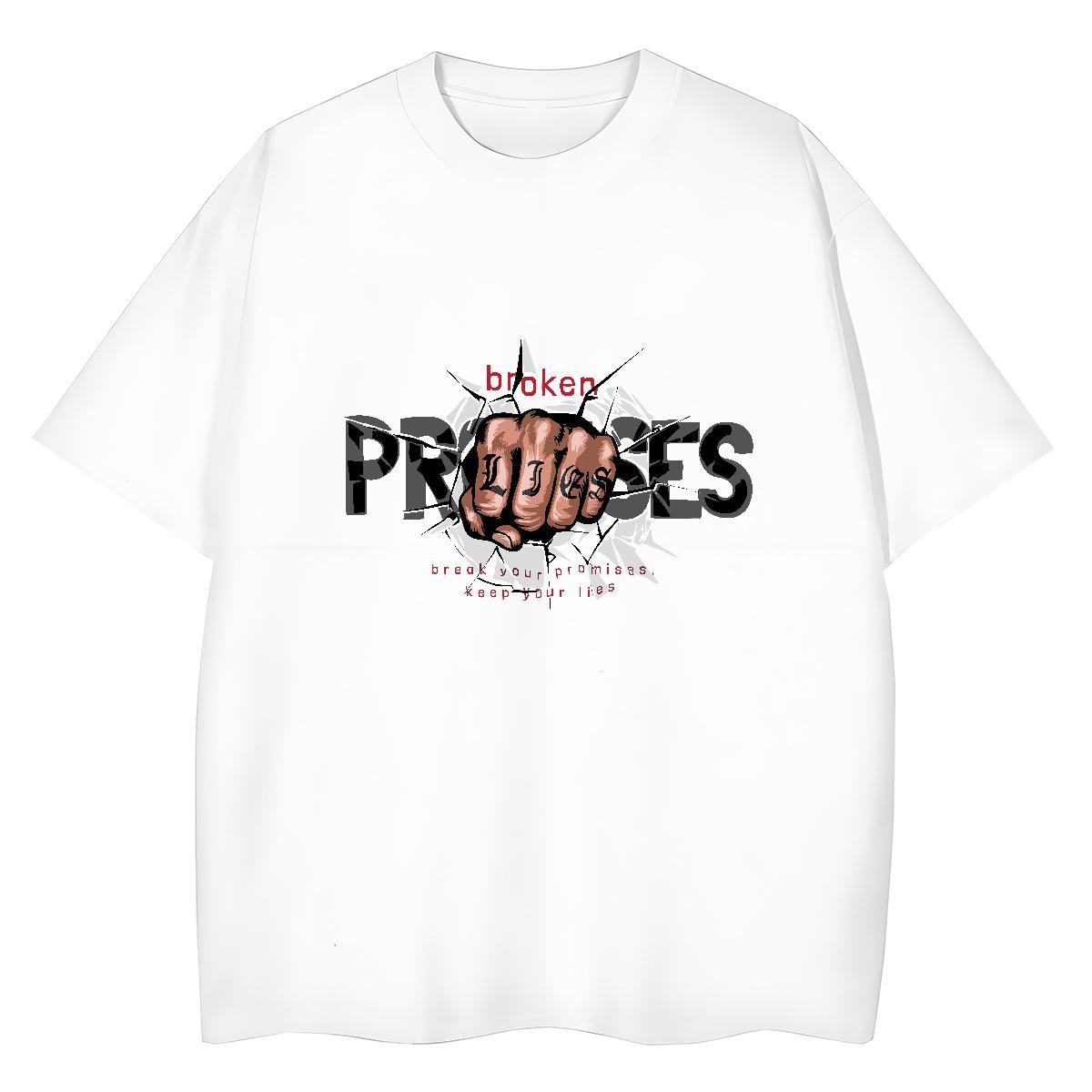 T Shirt For Man 230g Pure Cotton hand- Sport Breathable Anime Print Men Tees Stylist Comfortable Top Tees