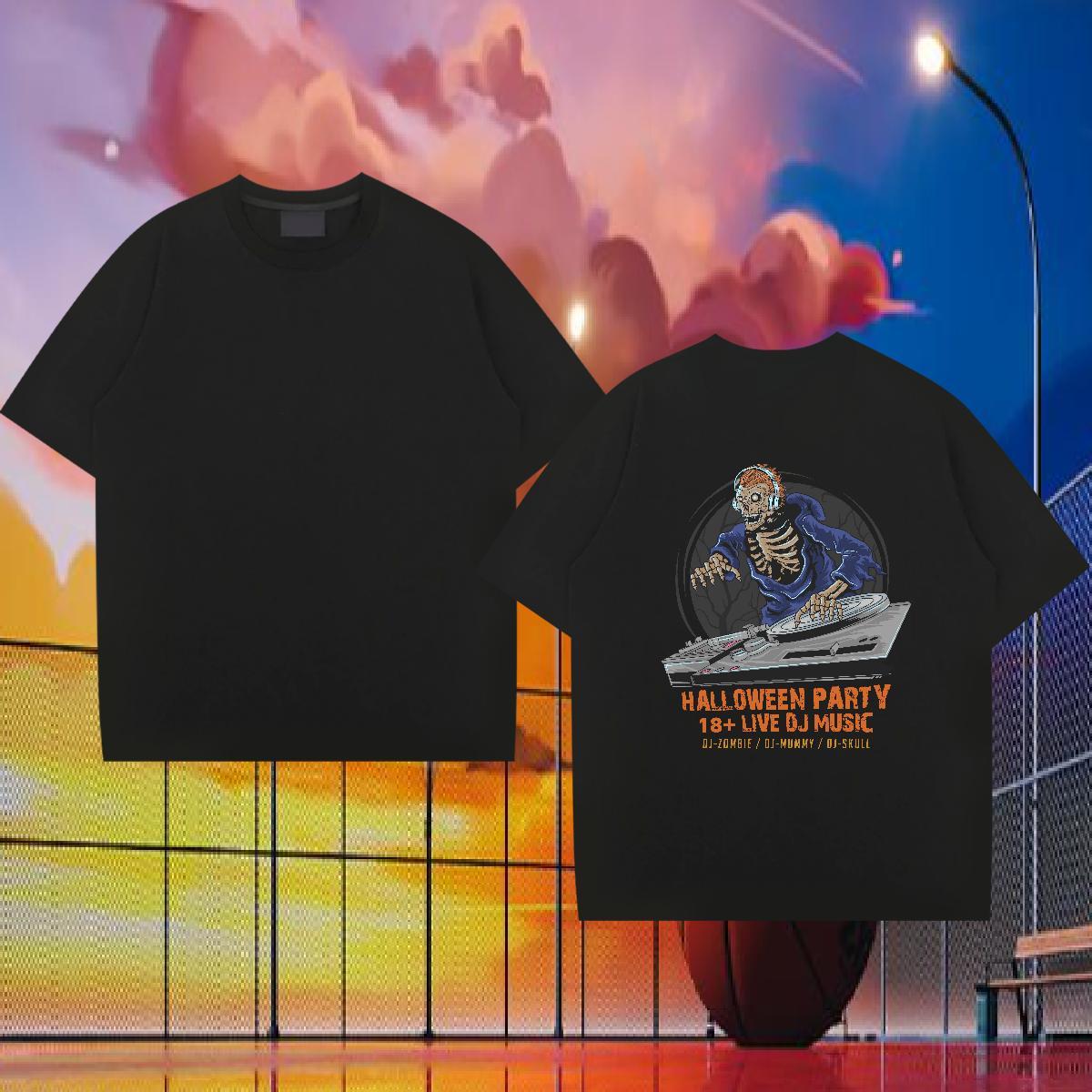 2024 New Mens Tshirts monster Anime Printing Street 230g Pure Cotton Tees Breathable Short Sleeve Popular Mens T Shirts Floral Print