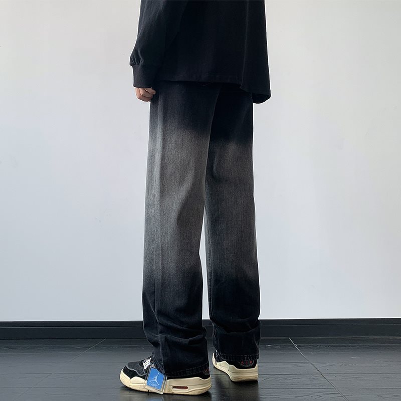 Mens Casual Pants Hip-Hop Street Jeans Y2k Vintage Loose Fit Denim Pants R240820