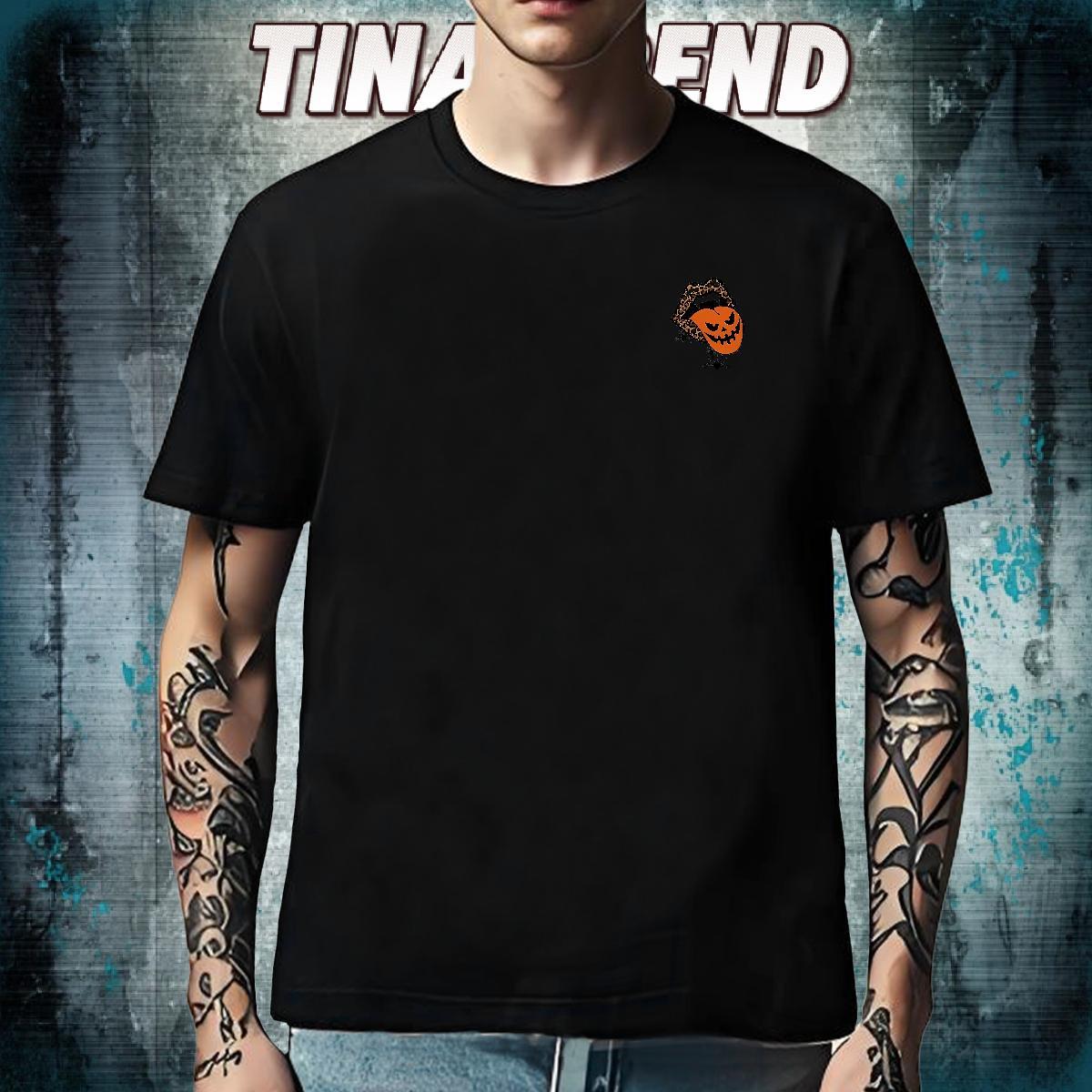 New Men Clothes T-Shirt halloween Hip Hop 230g Cotton Tees Breathable Crew Neck Unisex Man T Shirts Custom Cartoon