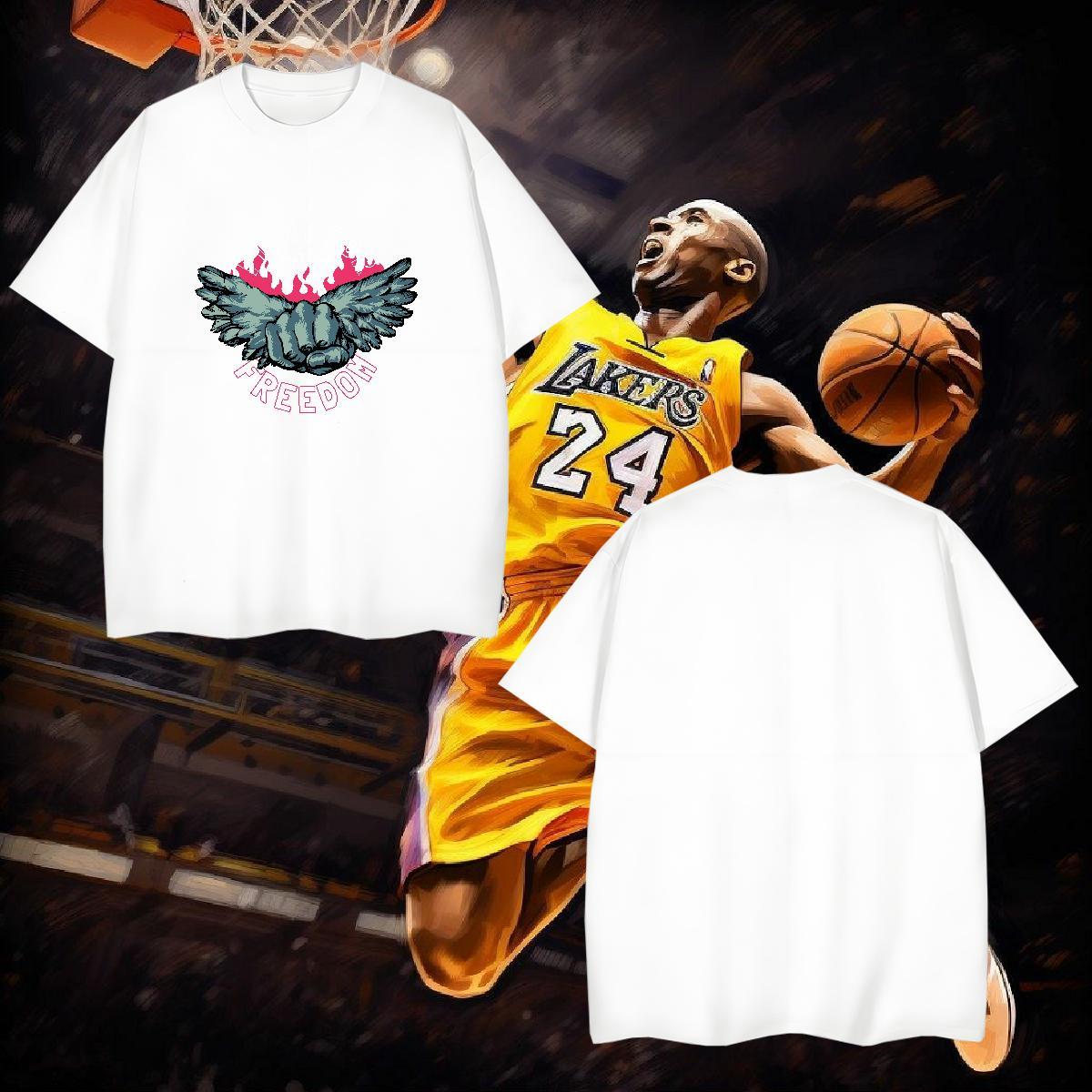 Man T Shirts 100% Cotton 230g wing Daily Wear Pure Cotton Customized Men Clothes T-Shirt Fashion Brand Tee Shirt