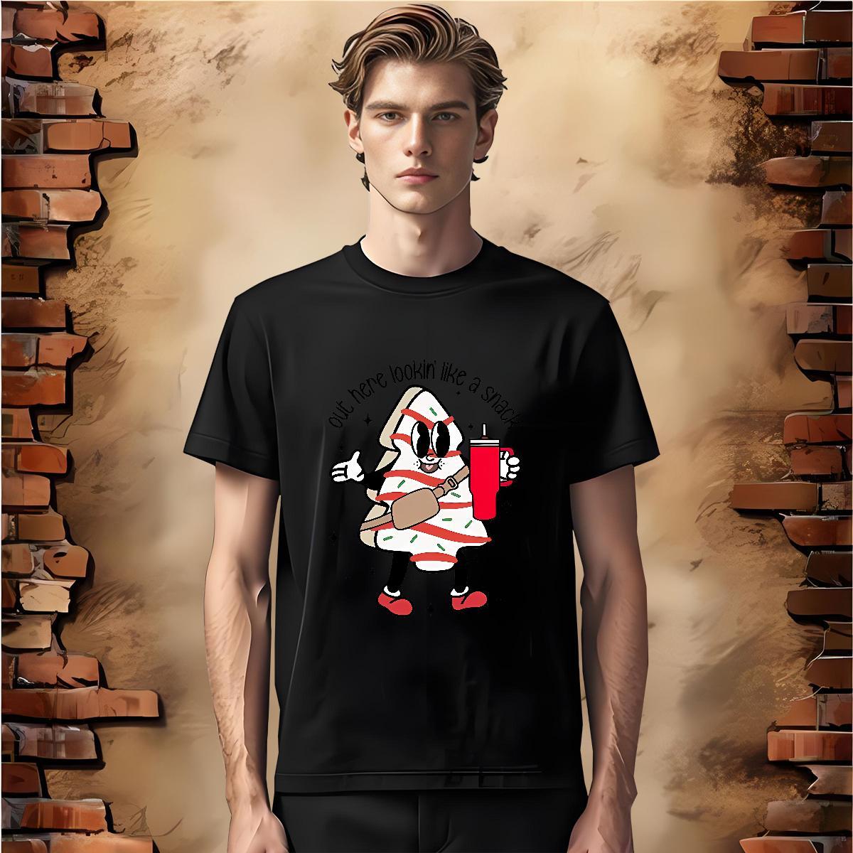 2024 DIY Men Tops Tees cartoon Street Casual 230g Cotton Clothes Breathable Soft Loose Fit Mens T Shirts Custom Printed