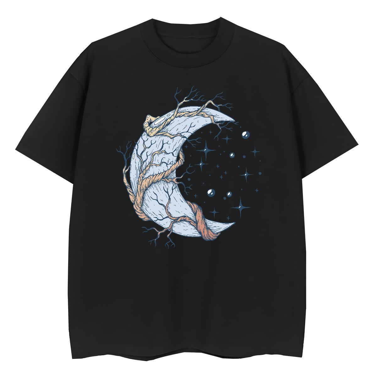 Brand Women Tshirts Street Breathable Crew Neck Tops Loose 230g 100% Cotton ET Plus Size Cartoon T-Shirts