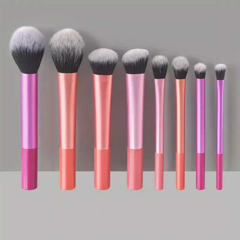 8pcs Professional Makeup Brush Set Cosmetic Foundation Powder Blush Eyeshadow Kabuki Blending Make Up Brush Beauty Tool M240820