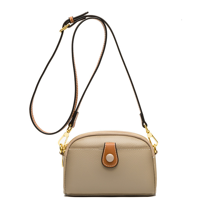 Genuine leather new mobile phone fashion versatile small women's single shoulder crossbody bag
