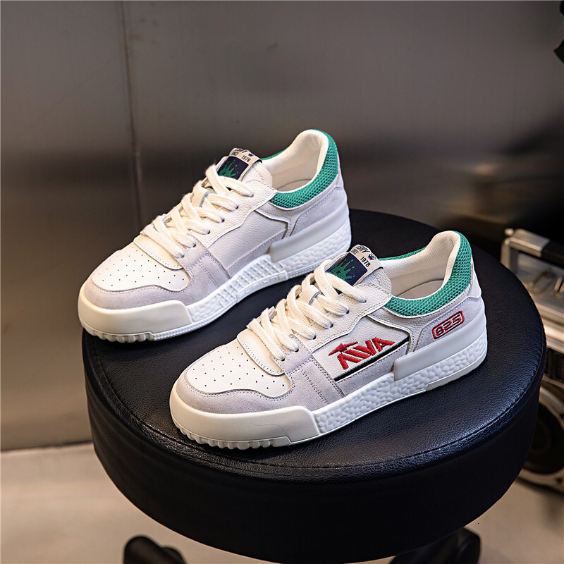 Ddmysports Top Layer Cowhide Small White Shoes For Women In New Flat Bottomed Shallow Mouth Casual Leather Versatile Sports Single S Trend OUTDOOR
