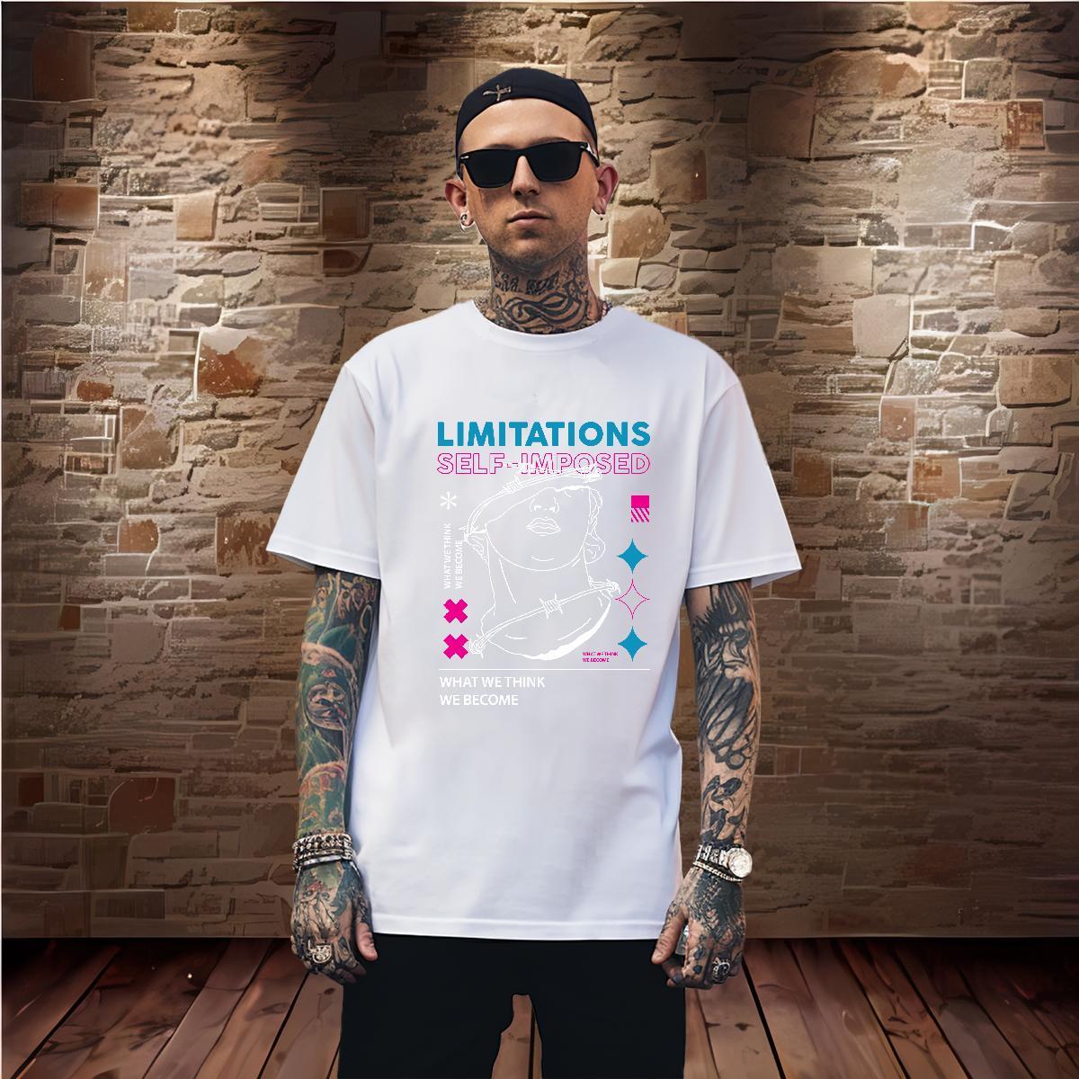 Cool limitation T-Shirts for Men Home Outdoor Tshirt for Man Woman 100% Cotton 230g Free Shipping Round Neck Short Sleeve Custom Anime Clothings