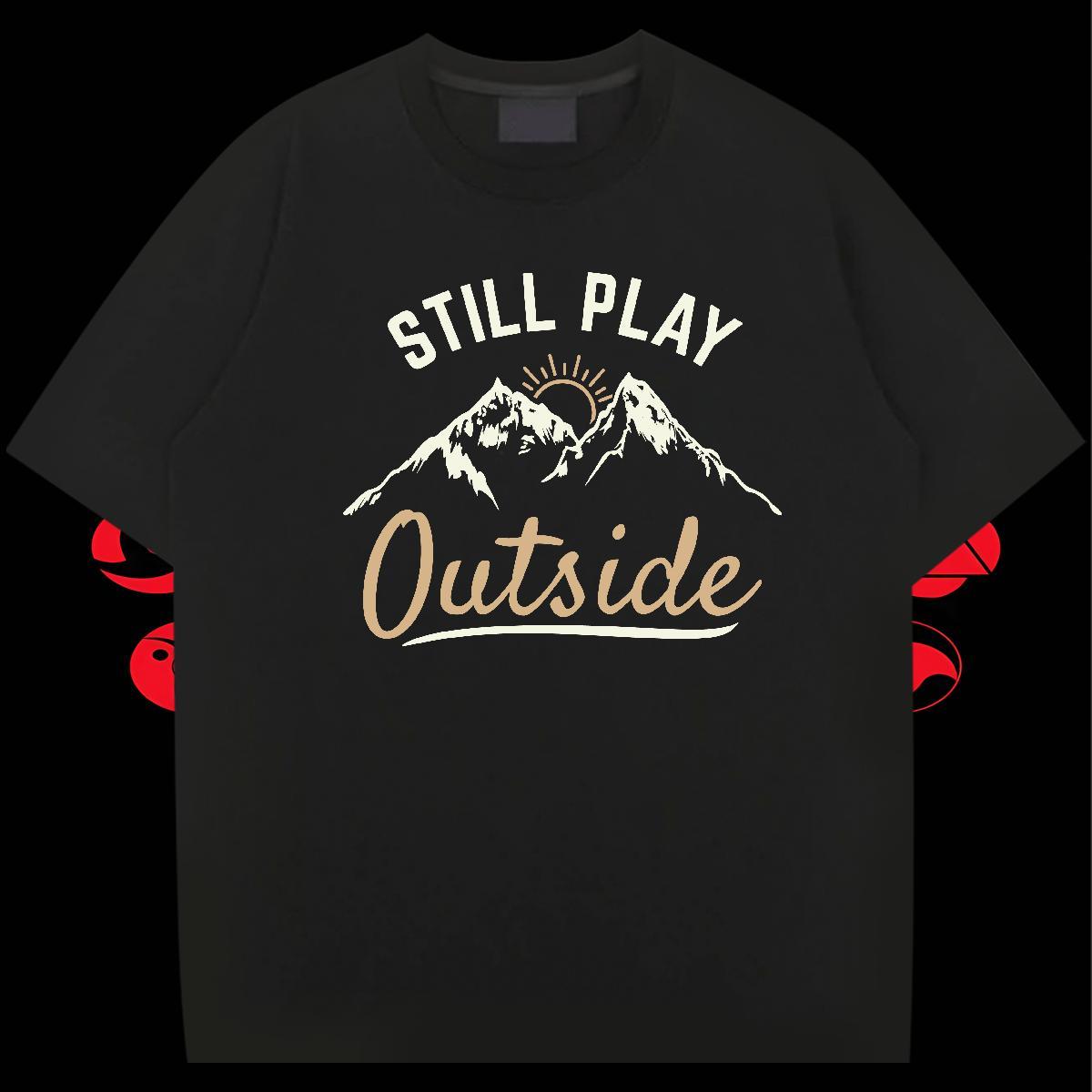 Unisex Tshirt for Man Woman Outdoor 100% Cotton 230g DIY Anime Breathable Crew Neck monogram T Shirts Men New Arrival Tees