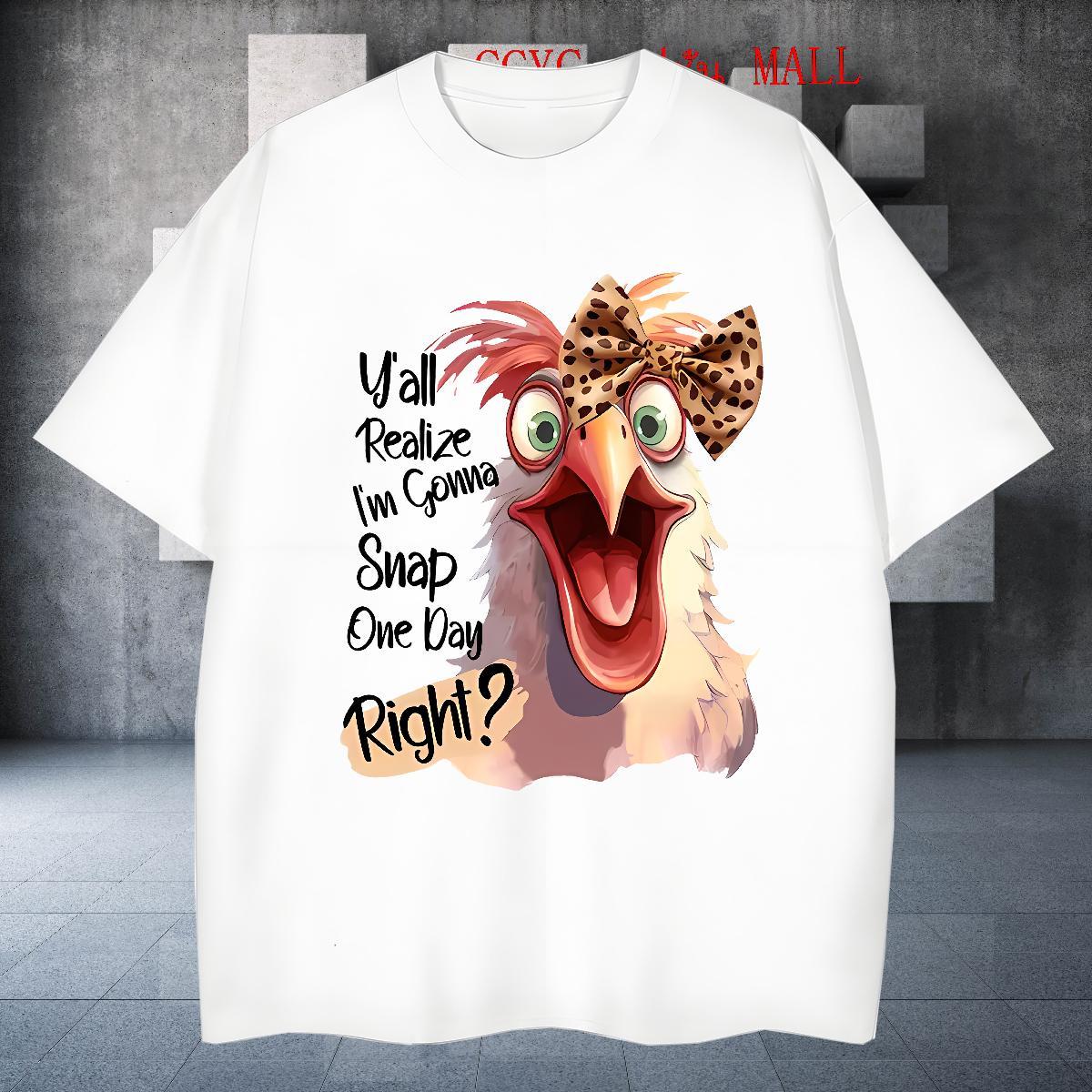 TOP Quality T Shirts Men cock Pure Cotton Summer Casual Custom Cartoon 230g Pure Cotton Men Tees Fashion Design Tops Shirt