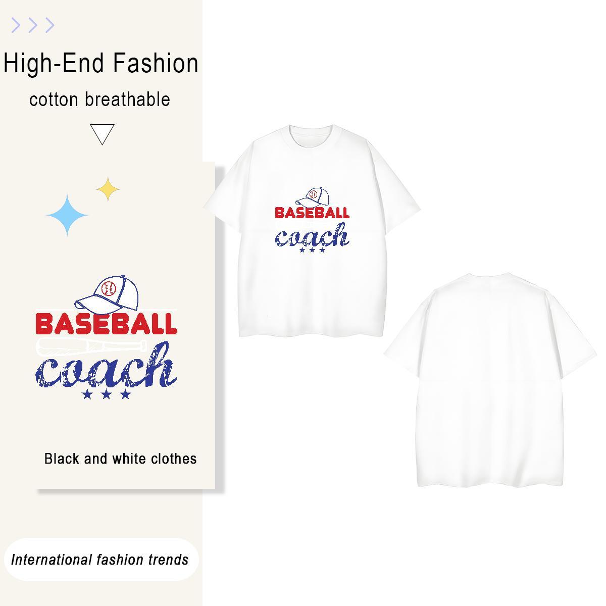 Wholesale baseball 230g Pure Cotton Tshirts Street Breathable Short Sleeve T Shirts Men New Arrival Custom Anime Tops Shirt