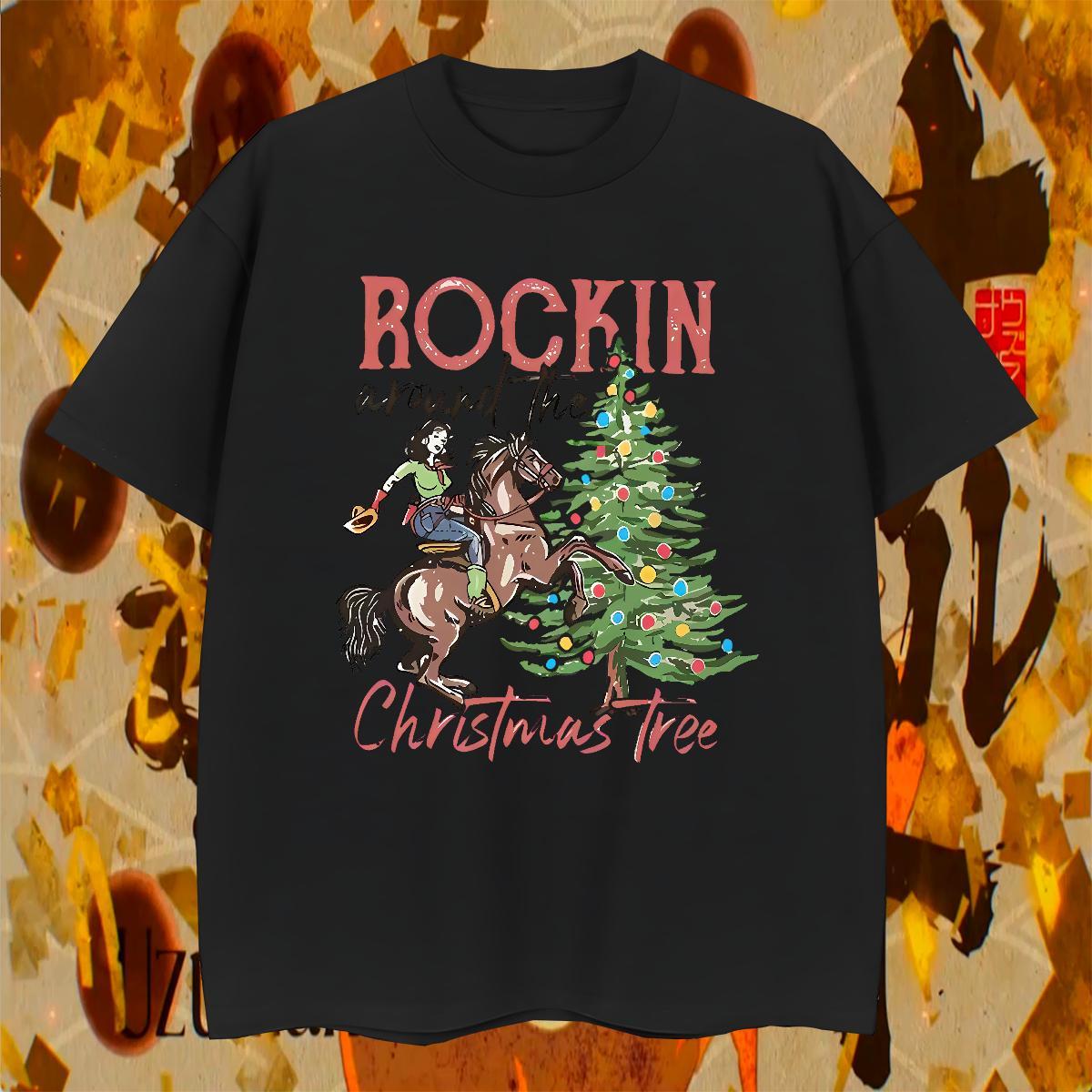 Loose T shirt horseback riding O Neck Short Sleeves Daily Wear Custom Cartoon 230g 100% Cotton Tshirts Wholesale Tees