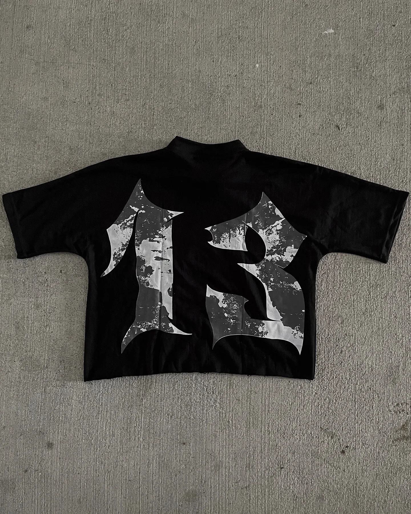 Y2k Nightmare Tshirt Gothic Street Extra Large Loose Patchwork Short Sleeve Harajuku Hip Hop Trendy Mens Top 240819