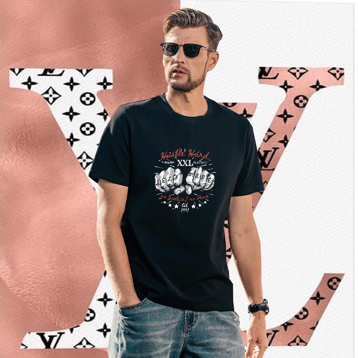 T Shirt For Man 230g Pure Cotton hand- Outdoor Crew Neck Custom Cartoon Tshirt for Man Woman Casual New Loose Fit Polos