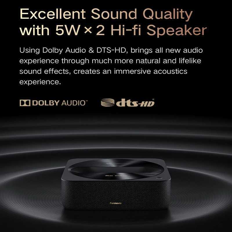 Formovie R1 Nano Ust Laser Projector Short Thorw 1200 ANSI Lumen 1080P HD Portable Home Theater Projectors Smart Outdoor Beamer CL240820