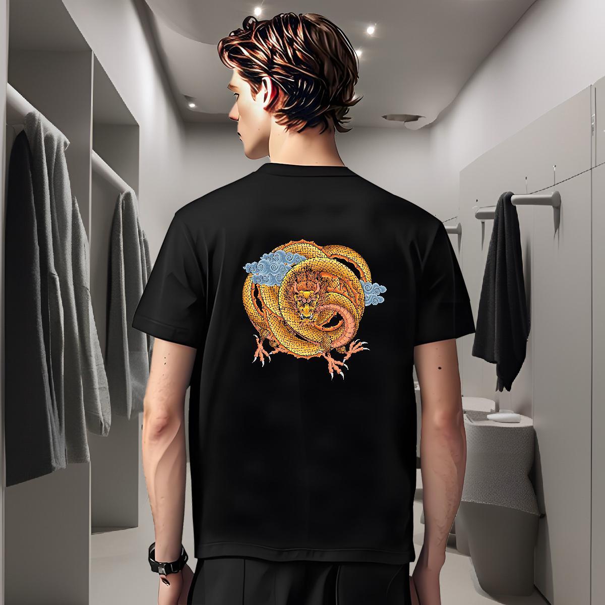 T shirt 100% Cotton 230g fierce Outdoor Breathable Crew Neck Custom Big Size Men Tshirts New Arrival Comfortable Clothes