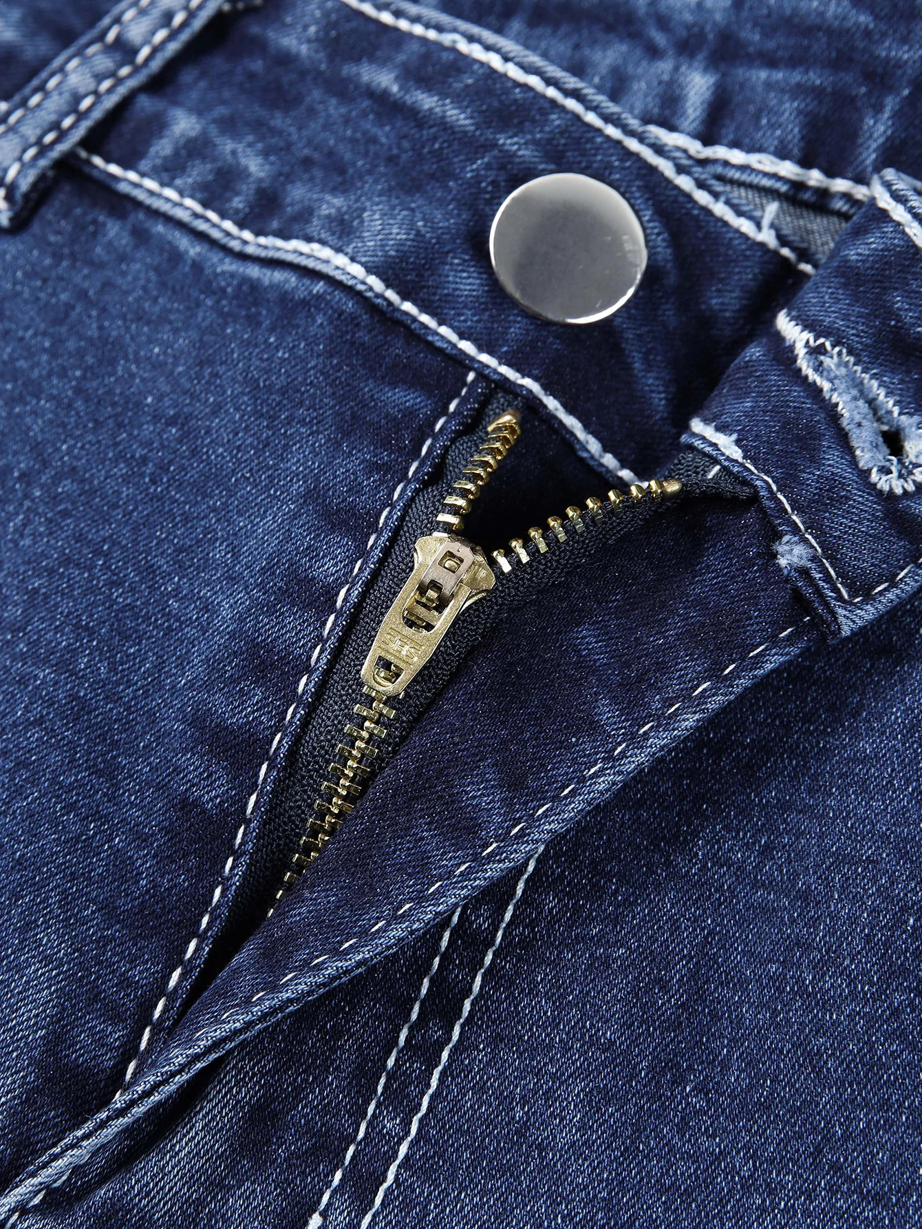 Mens short denim jeans thin knee length casual cool summer pants stretch daily highquality Trouser arrival 240819