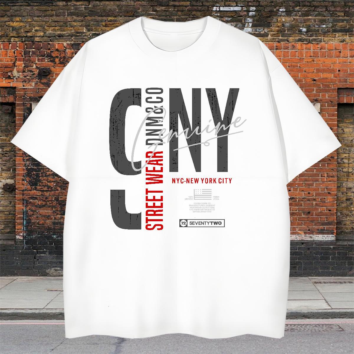 High Quality Couples T Shirts Street Casual 230g Cotton Floral Print Breathable Crew Neck letter T-Shirts for Men DIY Customized Top Tees