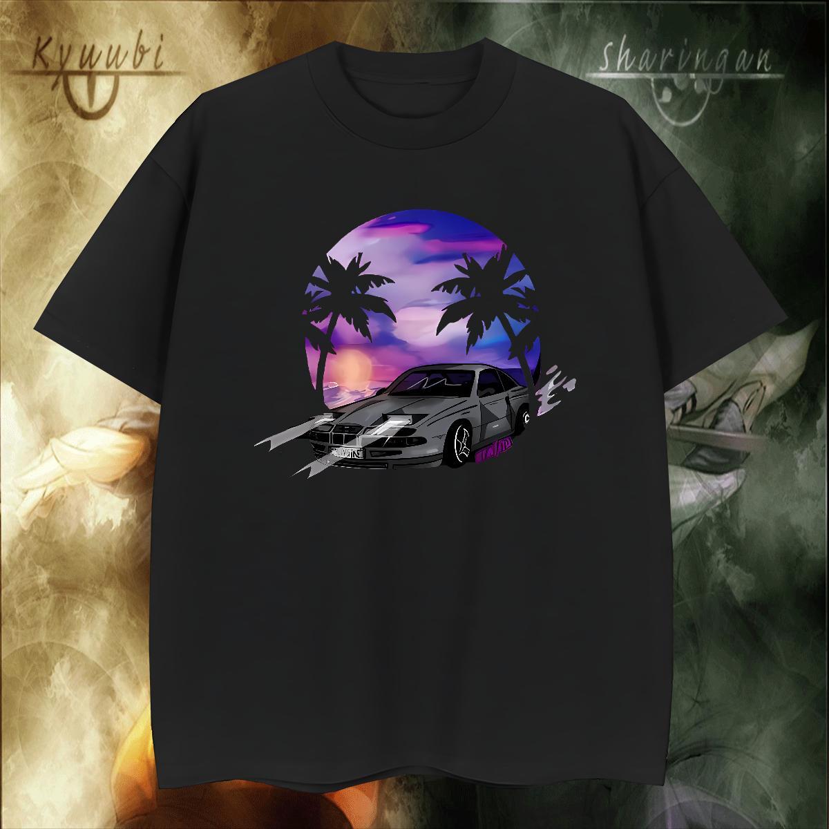 Cool Design Men Tees Daily Wear 230g Pure Cotton Graphic Round Neck Short Sleeve car Man T Shirts Custom Tee Shirt