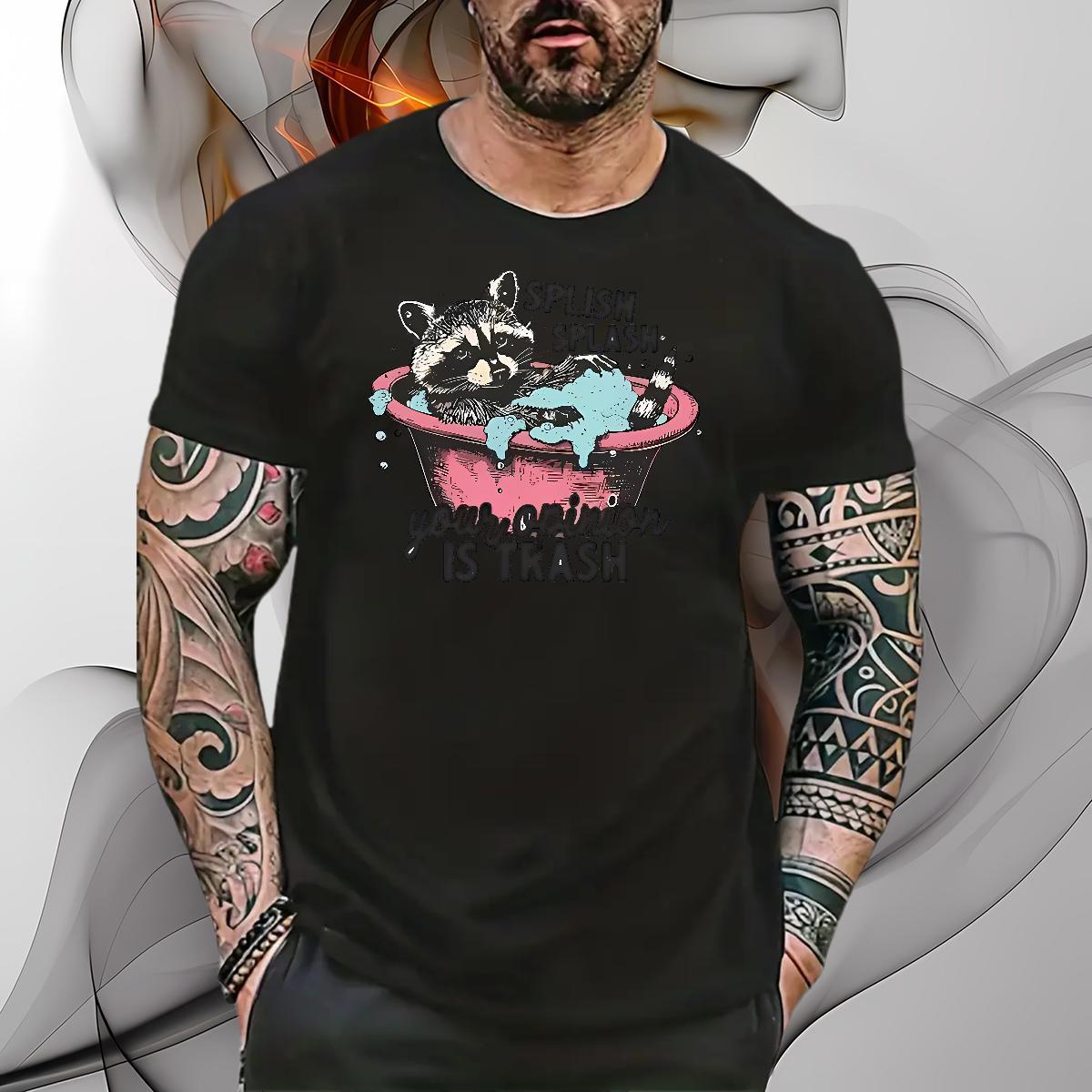 Cool Mens T Shirts have a bath Short Sleeve Soft Home Outdoor Plus Size Cartoon 230g 100% Cotton Tshirt for Man Woman Classic Casual Tops Shirt