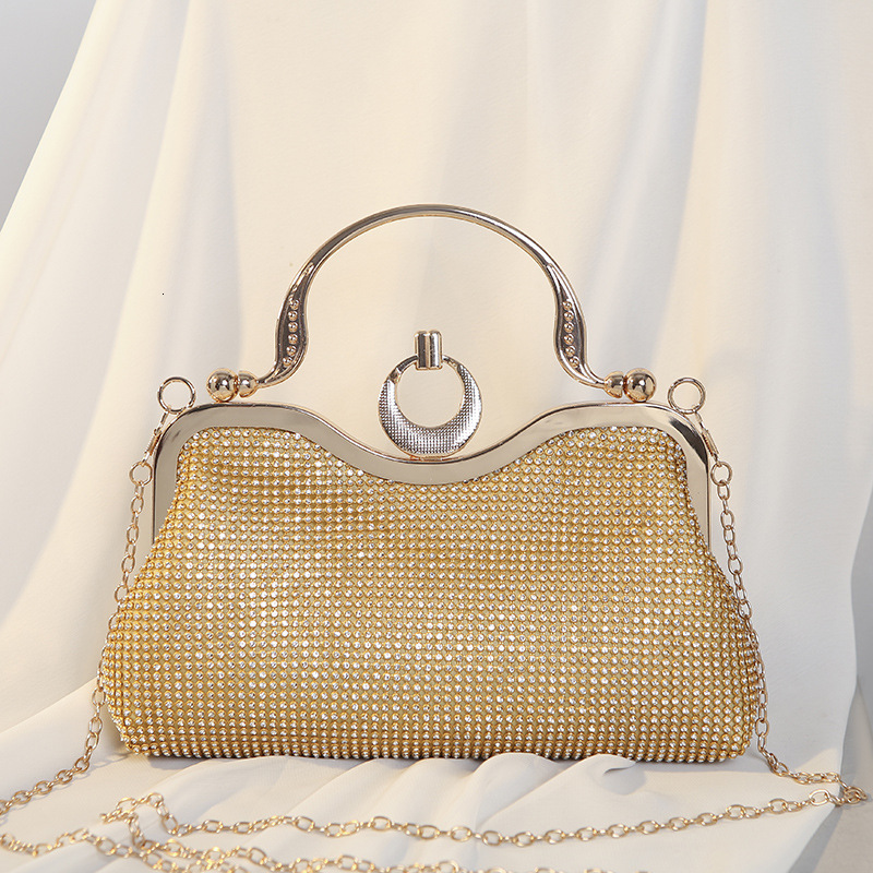 New Embedding Dinner Banquet Water Diamond Handbag Women's Dress Crossbody Evening Bag