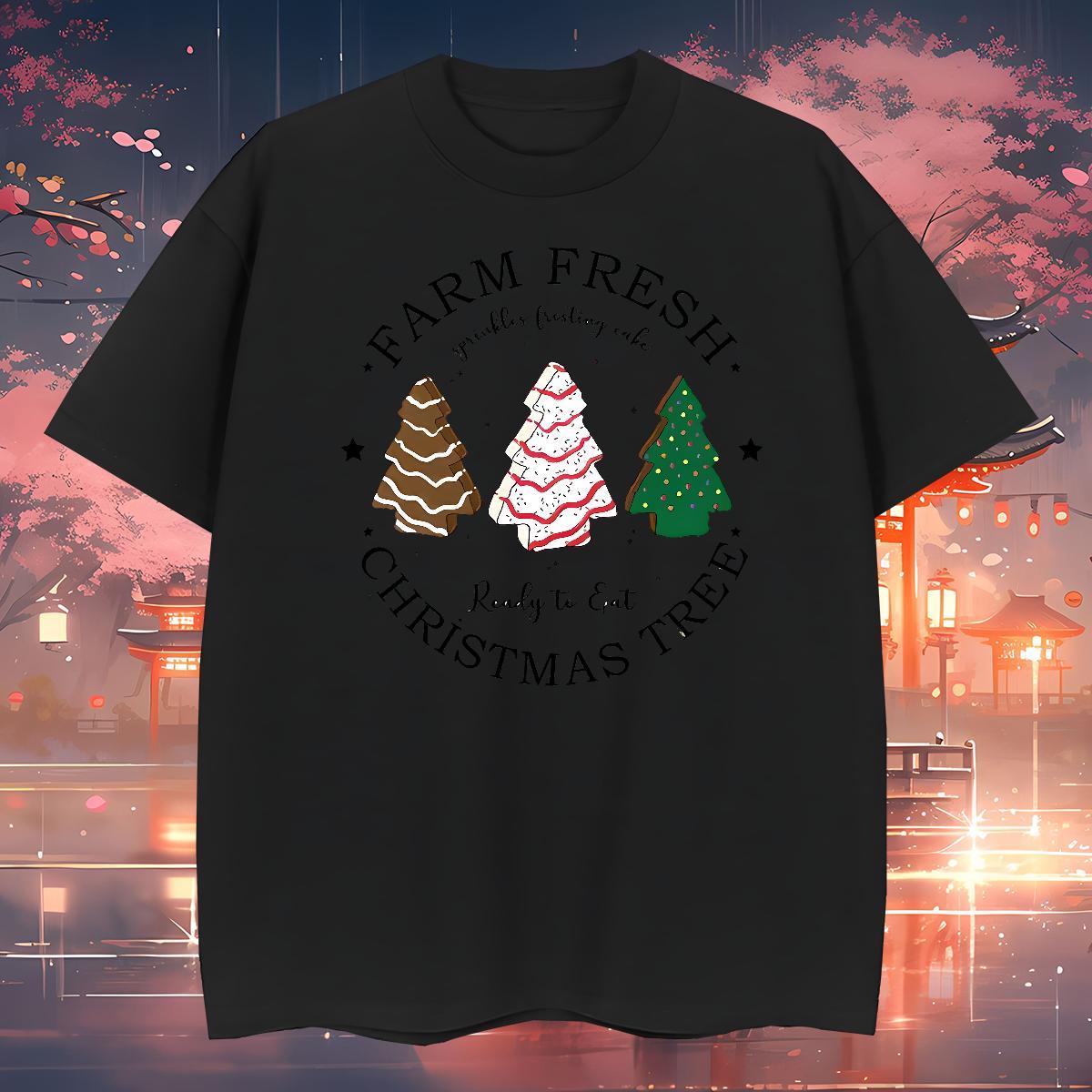 Cool Design T shirt Christmas Short Sleeve O-Neck Street Wear Custom Printing 230g Pure Cotton Mens Tshirts Customized Clothes