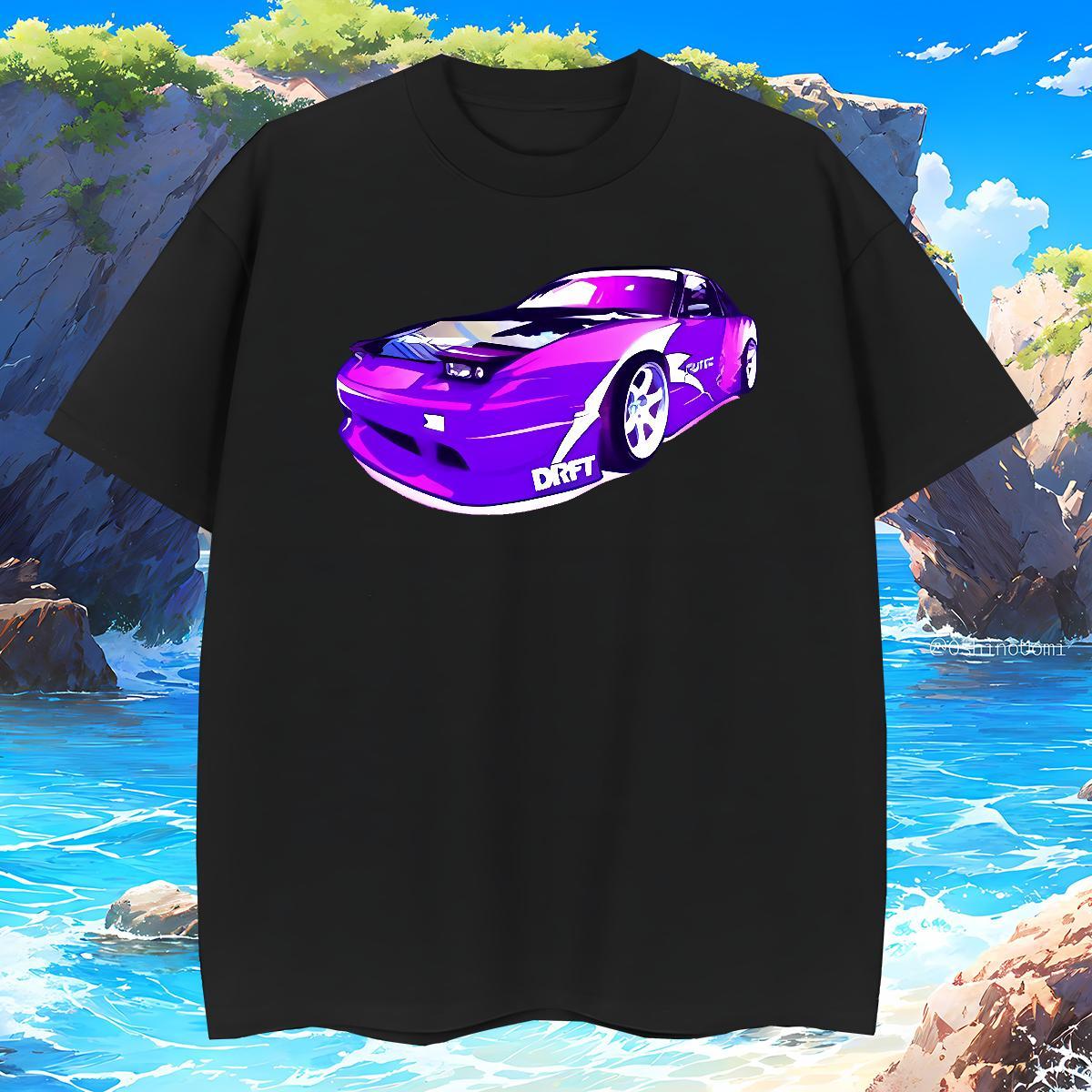 Loose car 100% Cotton 230g Mens Tshirts Hip Hop Short Sleeve Soft T Shirts Men Fashion Design Asian Size Tees