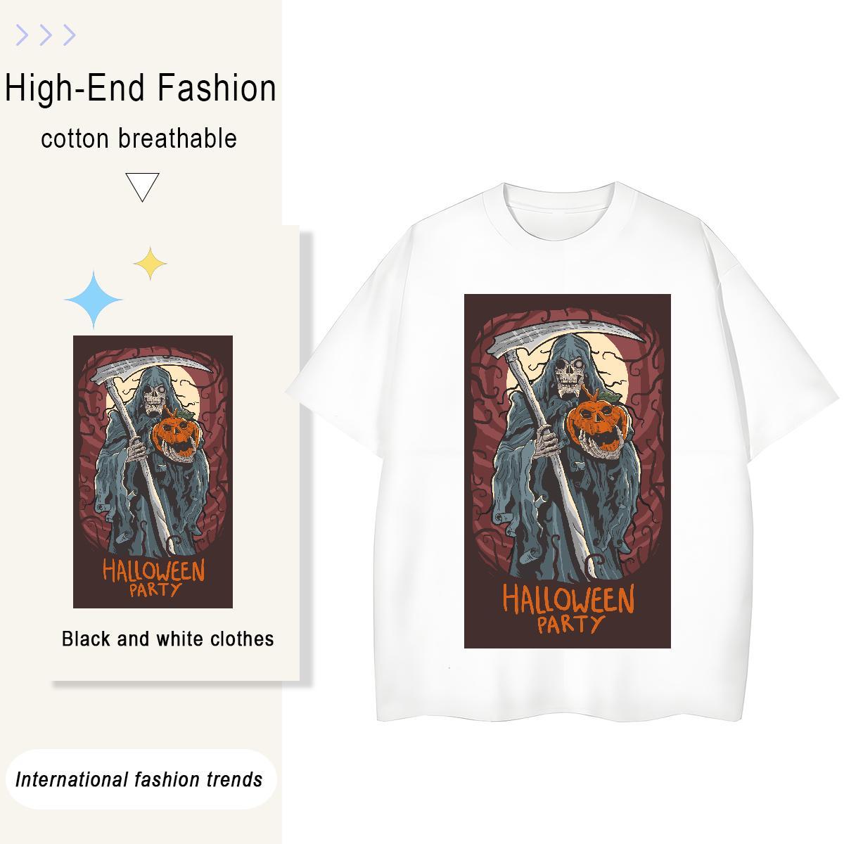 Brand Men Tops Tees demon Street wear Hip Hop 100% Cotton 230g Tops Shirt Breathable Short Sleeve Cool Design T Shirts Men Custom Print Oversized