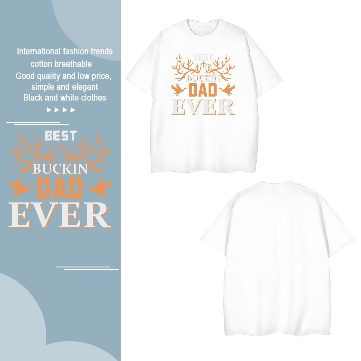Wholesale letter T-Shirts Casual Tshirts 230g 100% Cotton Customized Pure Cotton Cartoon Printing L-4XL Tops Tees