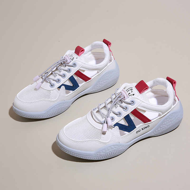Ddmysports Little White Women S Summer New Korean Edition Instagram Female Student Leisure Ollow Versatile Board Shoes Street Shoot Y OUTDOOR