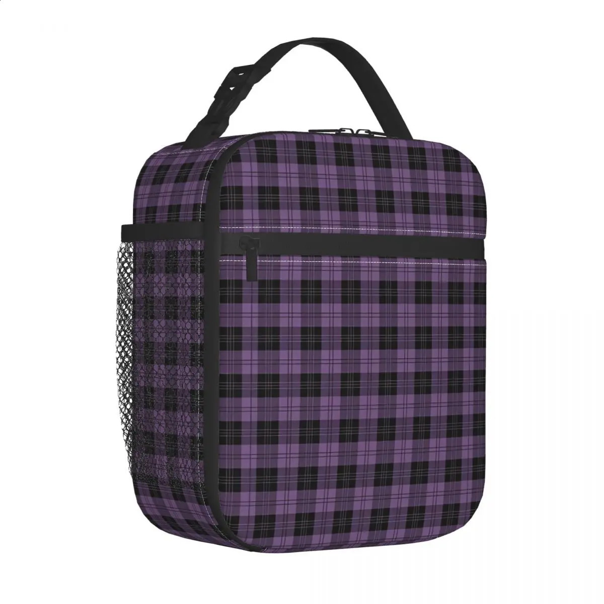 MINISO Kawaii Kuromi Lunch Bag Work Lunch Box Fashion Print Thermal Lunch Bags Waterproof Cooler Bag 240819