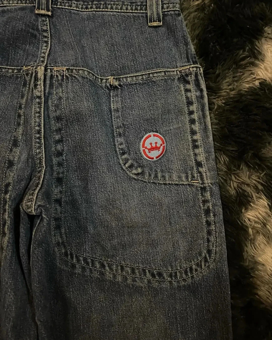 Jeans for Men JNCO Streetwear Y2K Haruku Hip Hop Skateboard Graphic Retro Blue Baggy Jean Gothic High Waist Wide Leg Trouser 240819
